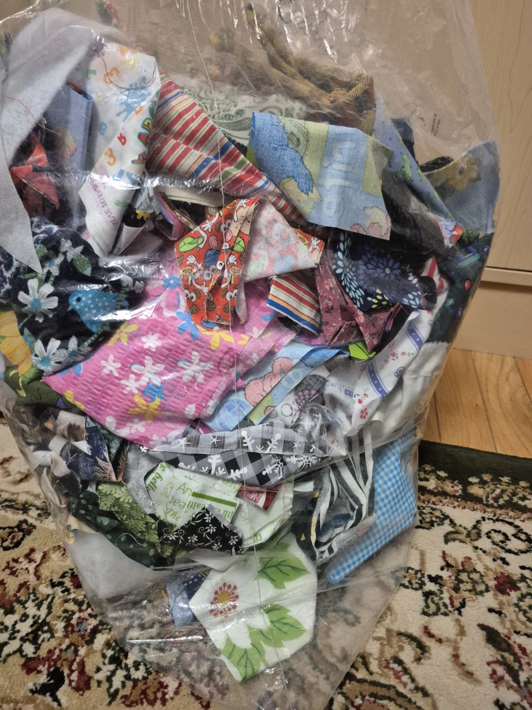 Bag of Assorted Fabric Scraps - photo 3