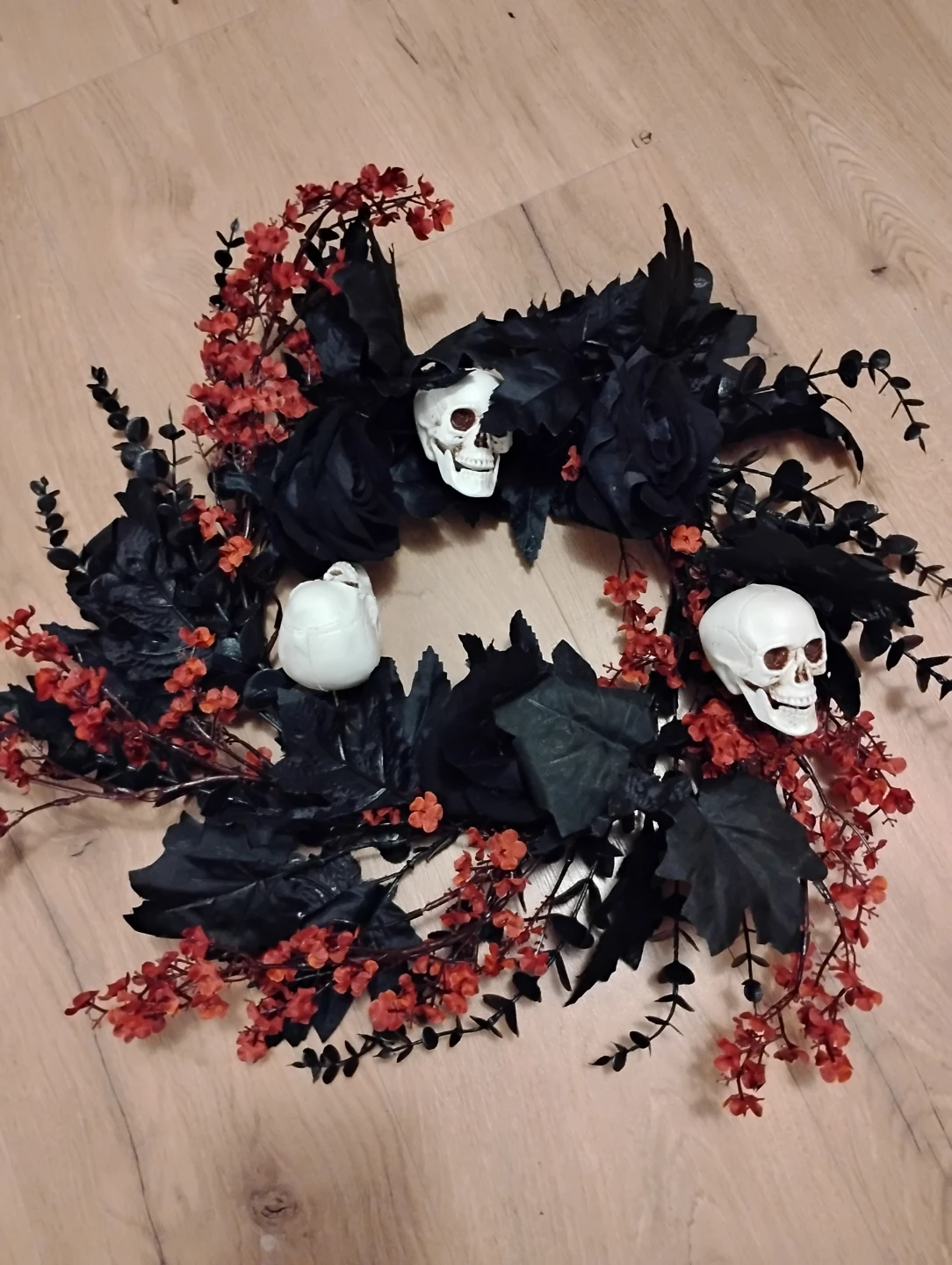 Halloween Skull Wreath