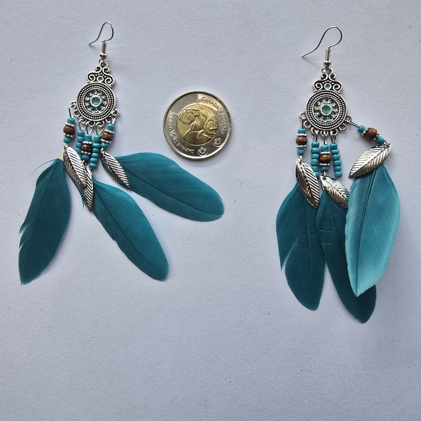 Bohemian Style Feather Earrings