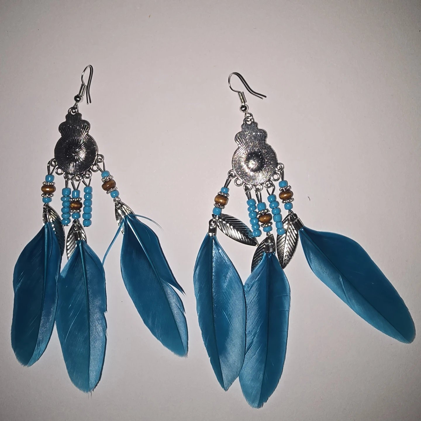 Bohemian Style Feather Earrings - photo 3