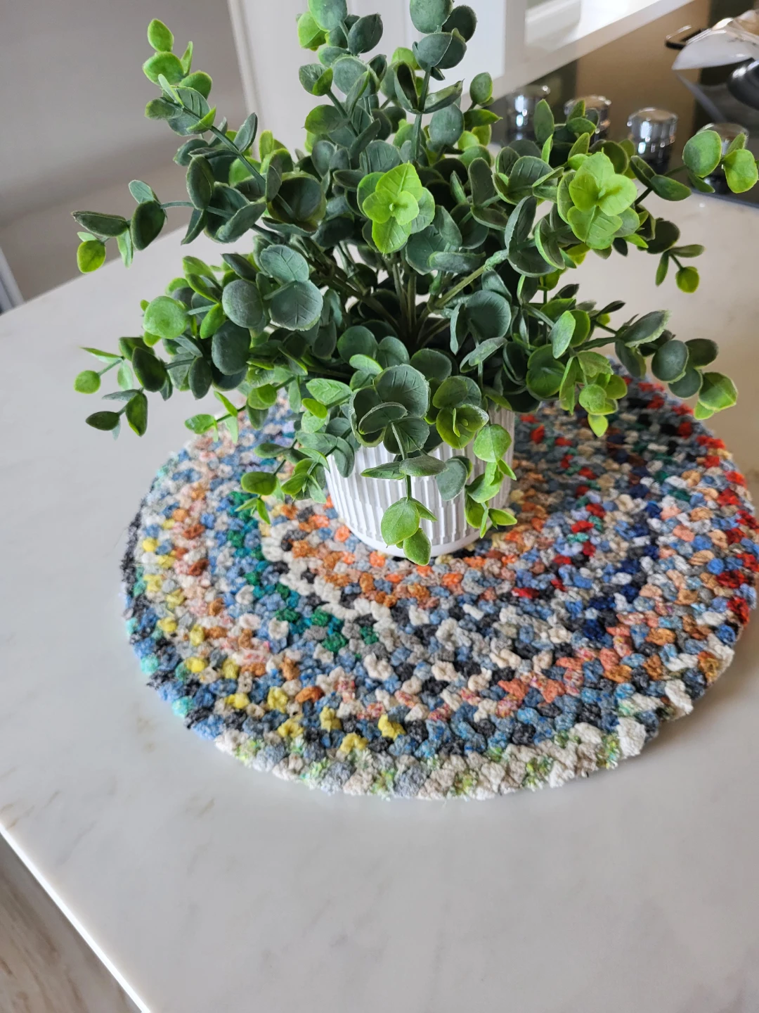 Hand Made Round Woven Place Mat - photo 2