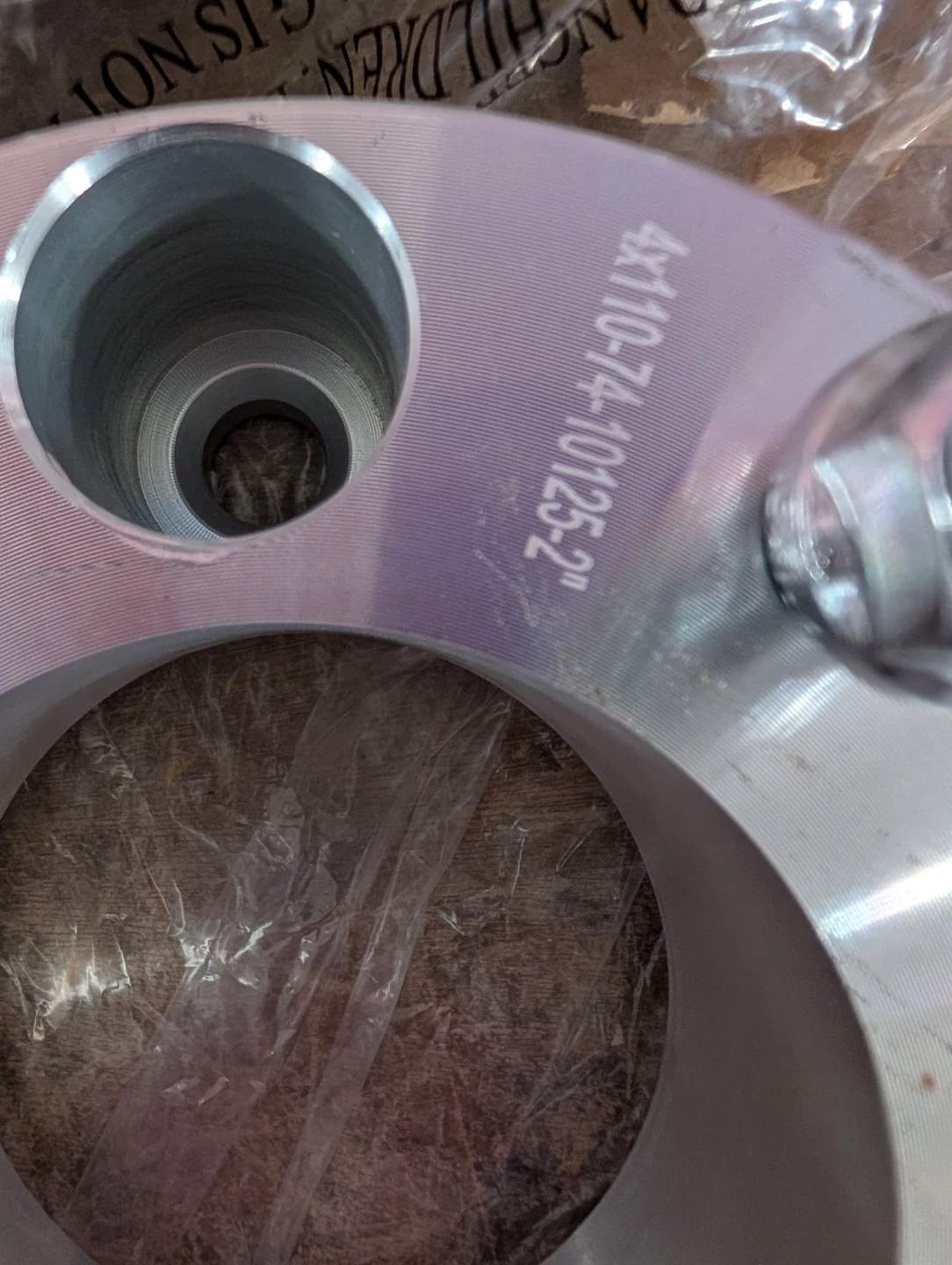 2 wheel spacers*new*silver - photo 4