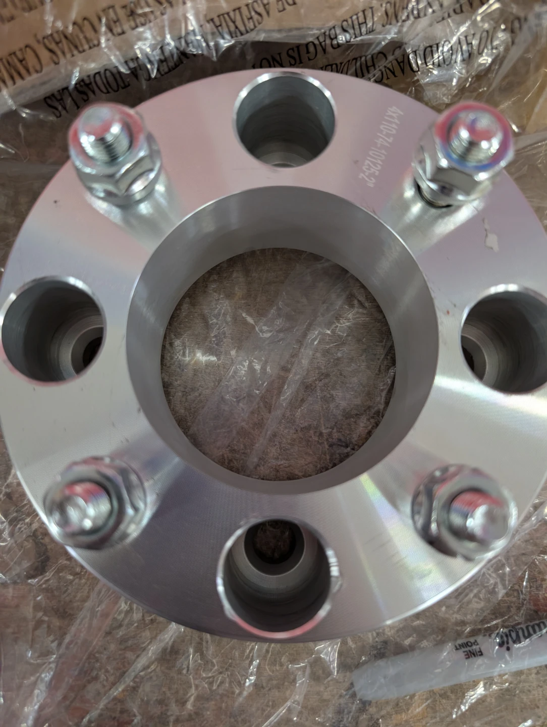 2 wheel spacers*new*silver - photo 5