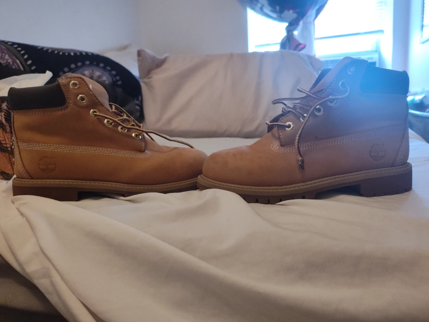 Timberland Kids Boots Size 3 Youth Wheat Nubuck Waterproof