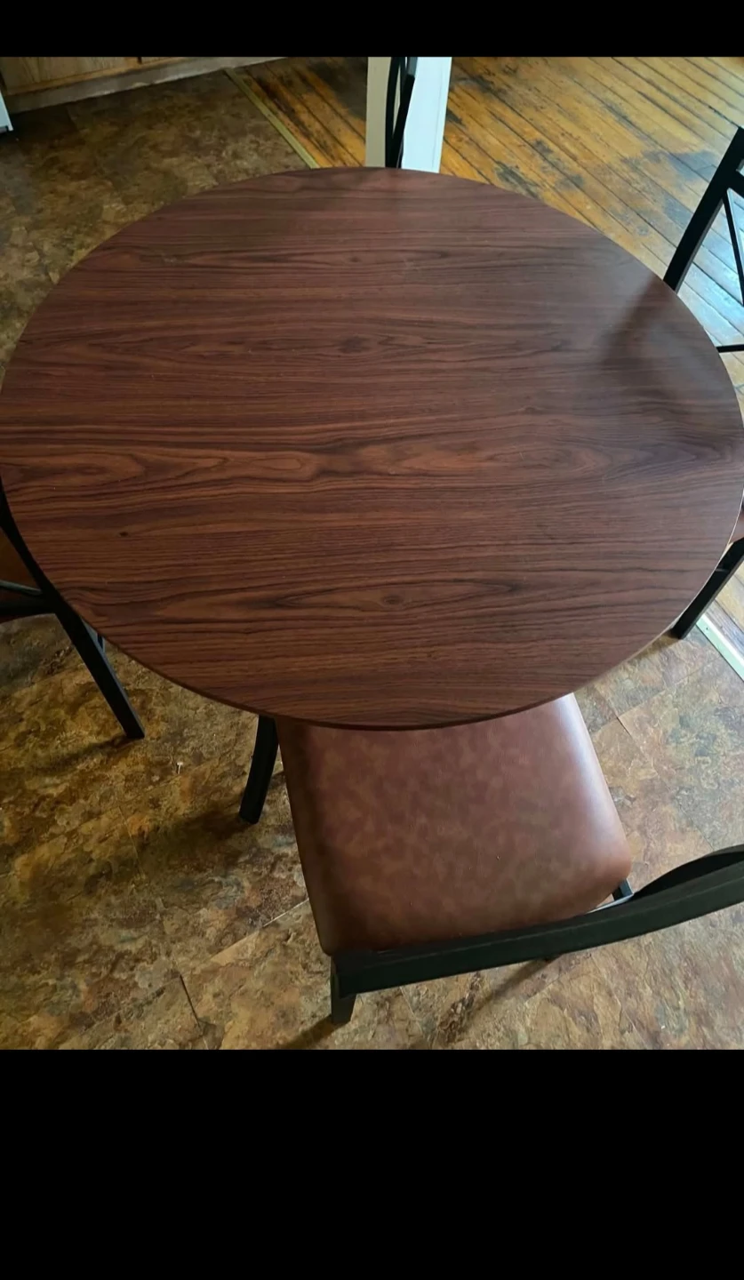 Round Dining Table Set with 4 Chairs - photo 3
