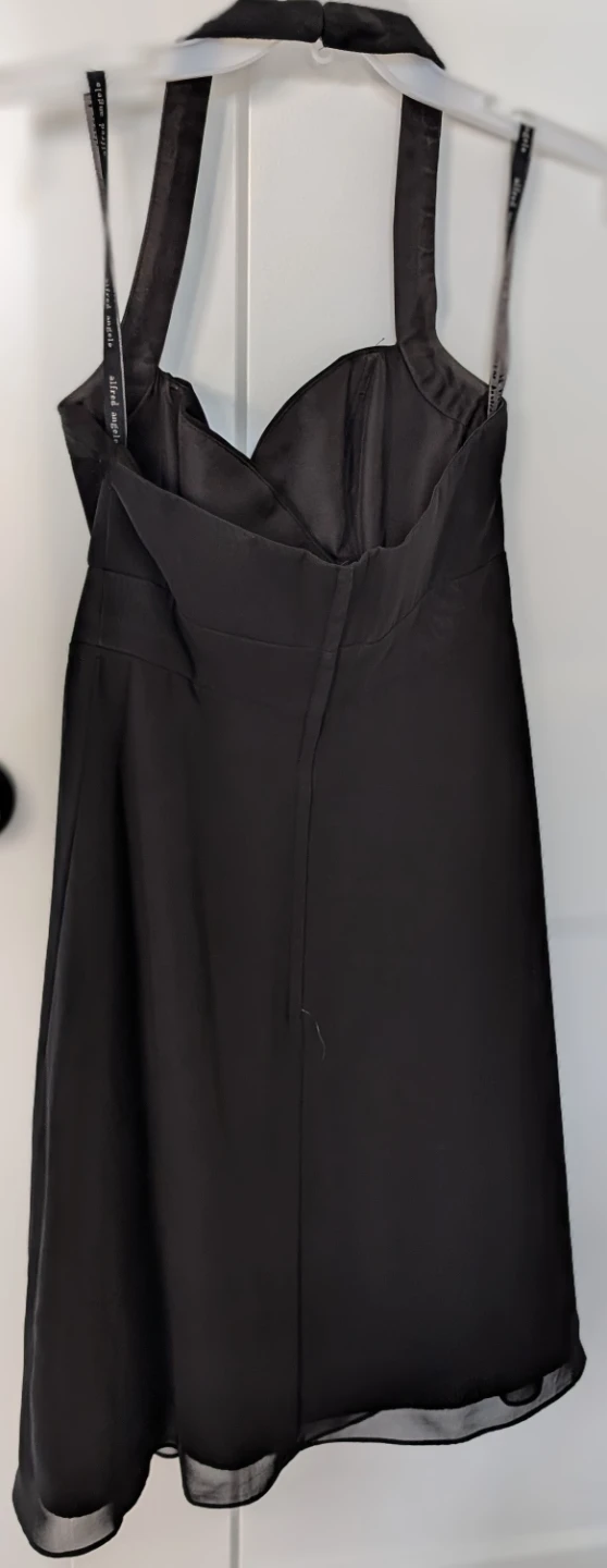 Alfred Angelo Black Halter Dress Size 2 - photo 2