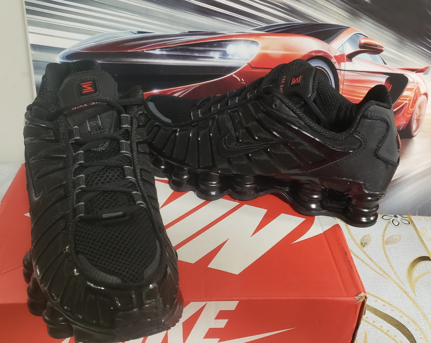 Brand new Nike Shox All Black  Size 10 - photo 3