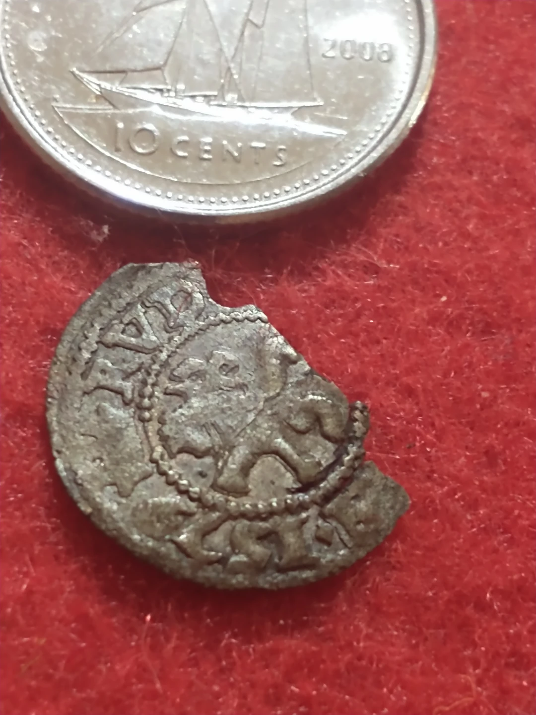 Beautiful Rudolph II of Austria Silver Coin Fragment - photo 2
