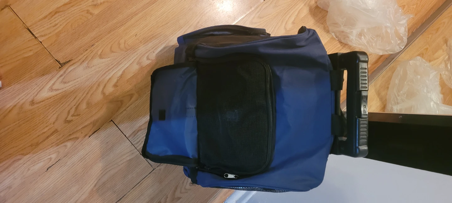 Blue Pet Carrier Rolling Bag - photo 2