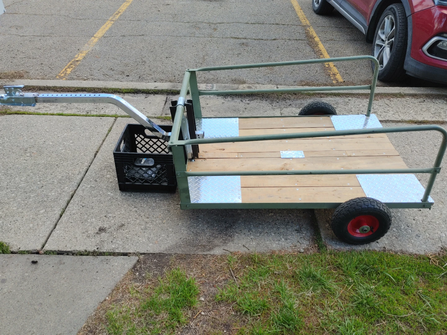 Utility Trailer with Wood Bed