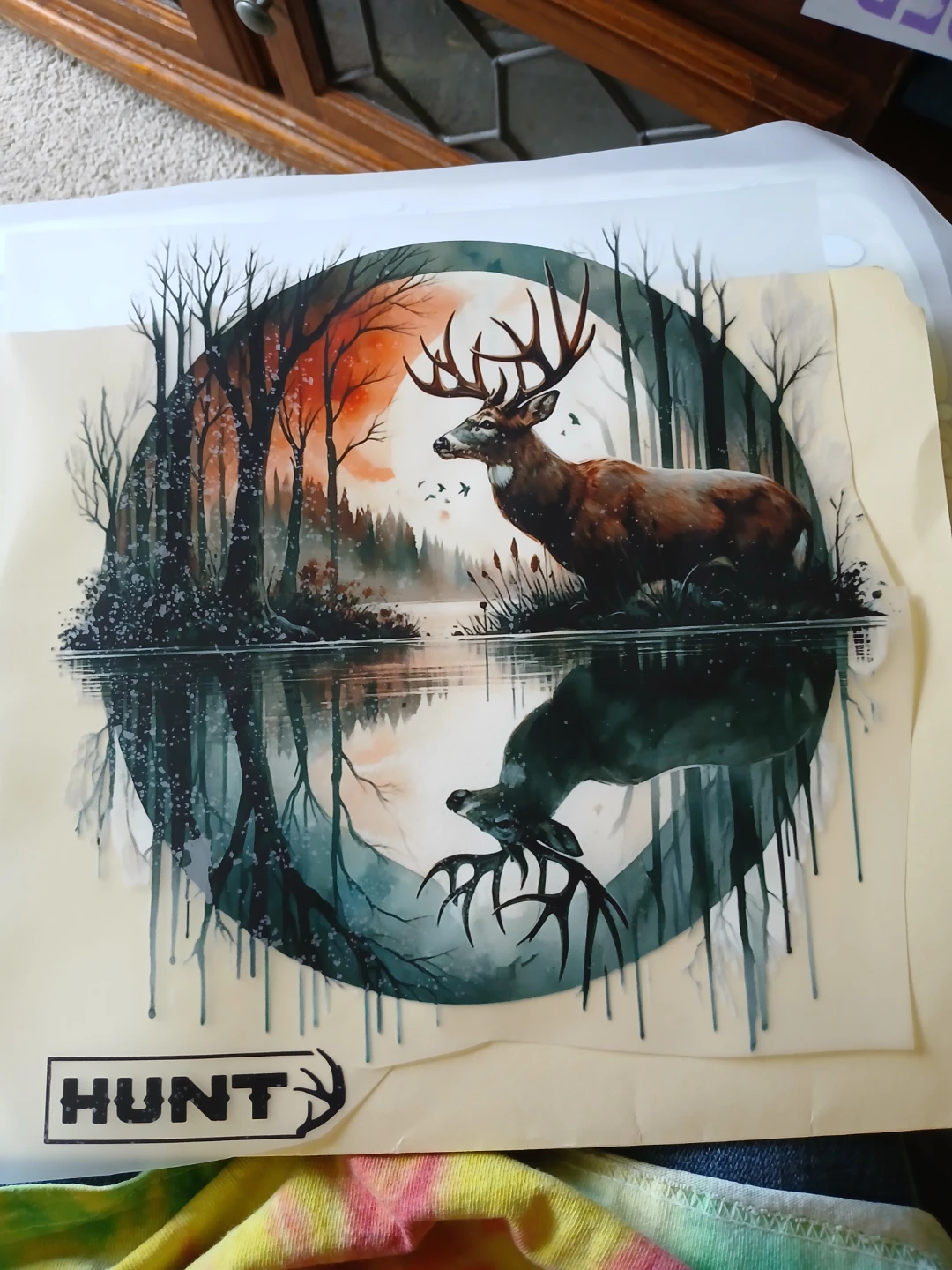 Medium Buck and Forest Scene Heat Transfer