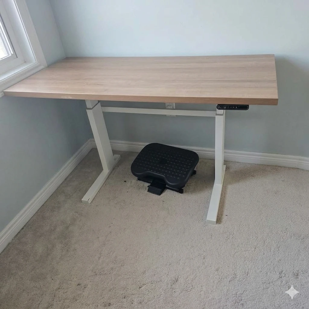 Adjustable Standing Desk with Footrest