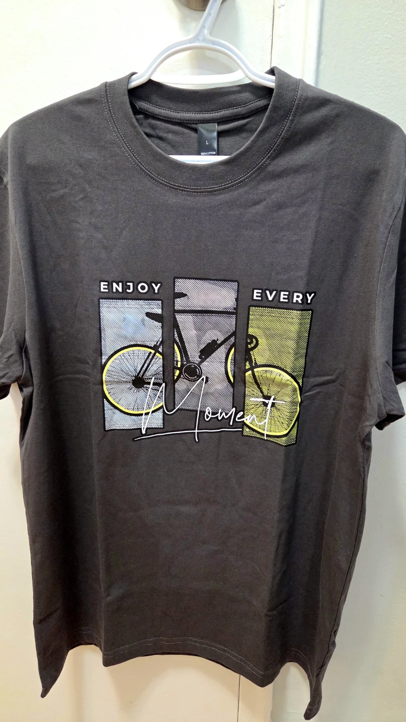 Bicycle Graphic T-Shirt – Dark Grey – Size L *new - photo 2