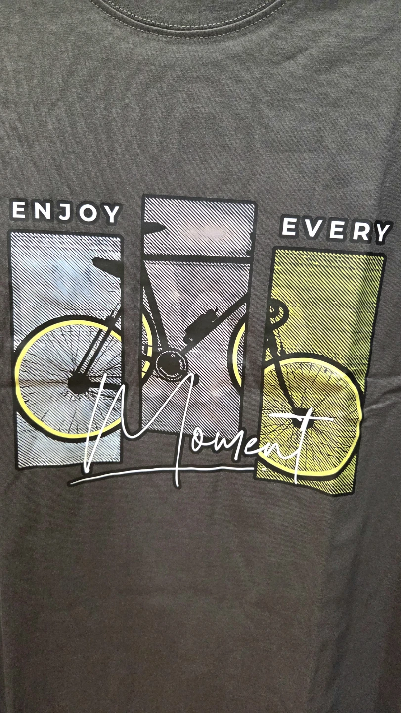 Bicycle Graphic T-Shirt – Dark Grey – Size L *new - photo 3