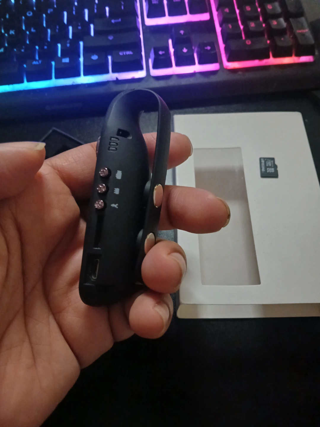 Black Wearable Mini Camera with SD Card Slot - photo 4