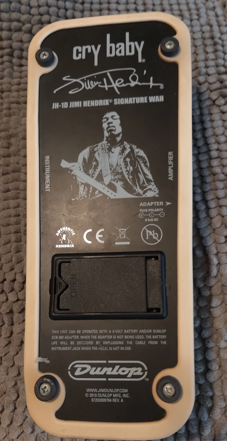 Dunlop Jimi Hendrix Signature Cry Baby Wah Pedal JH-1D