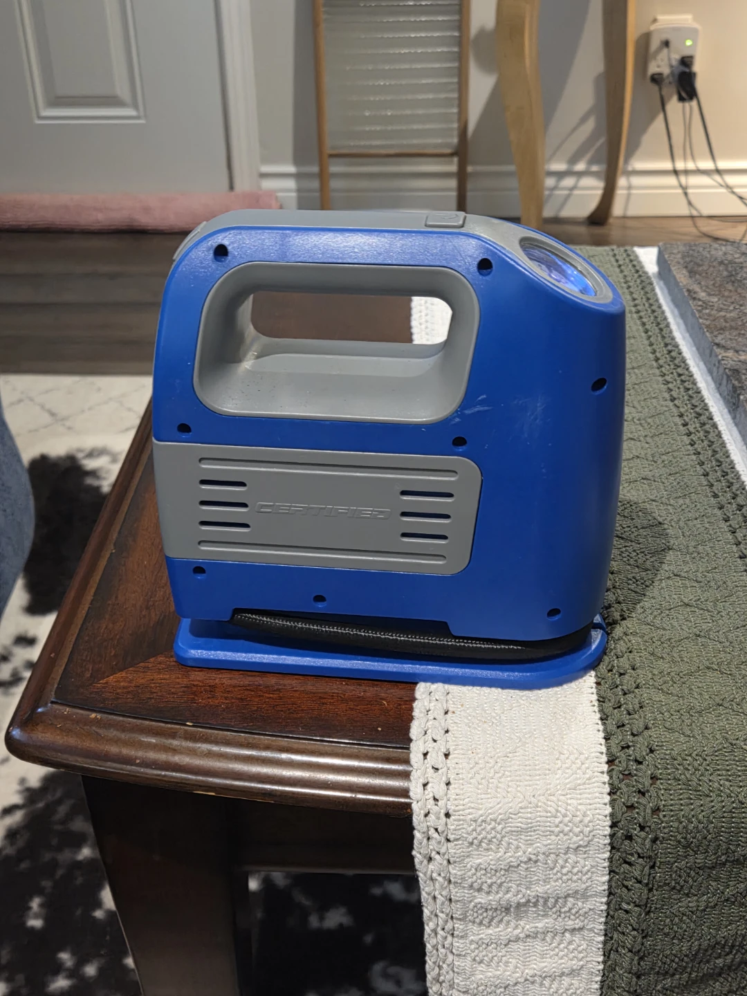 Certified Portable Air Compressor Inflator with Gauge - photo 4
