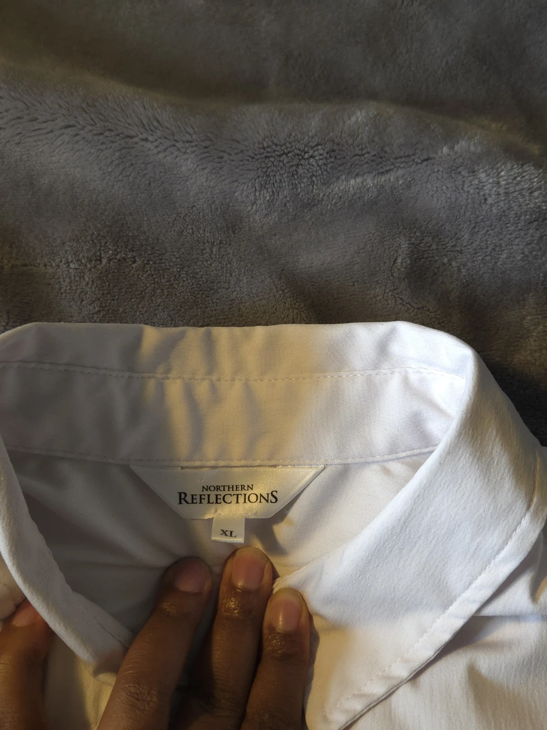 Northern Reflections White Button-Up Shirt - XL - photo 2