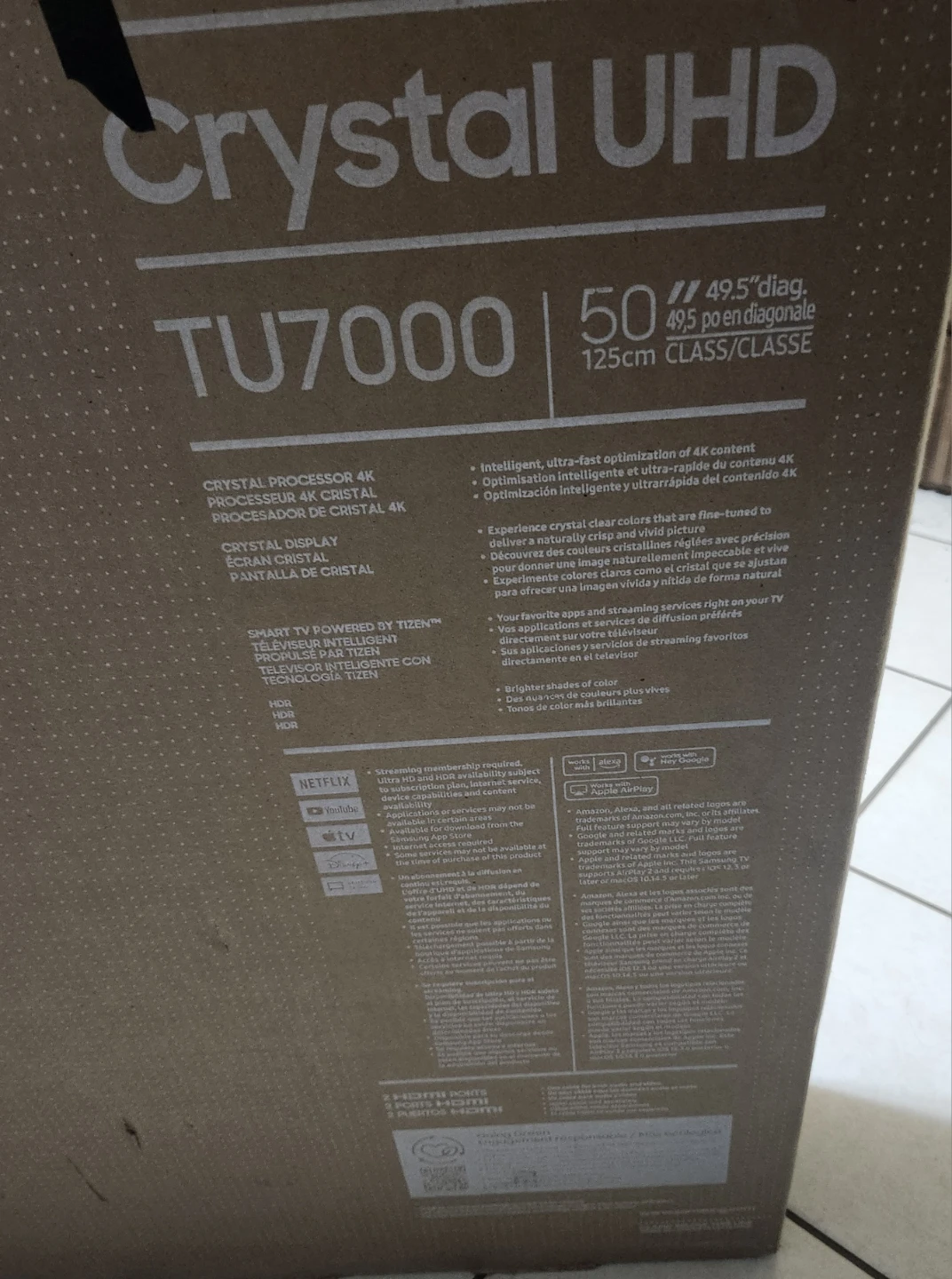 Samsung 50" Crystal UHD TU7000 Smart TV - photo 2