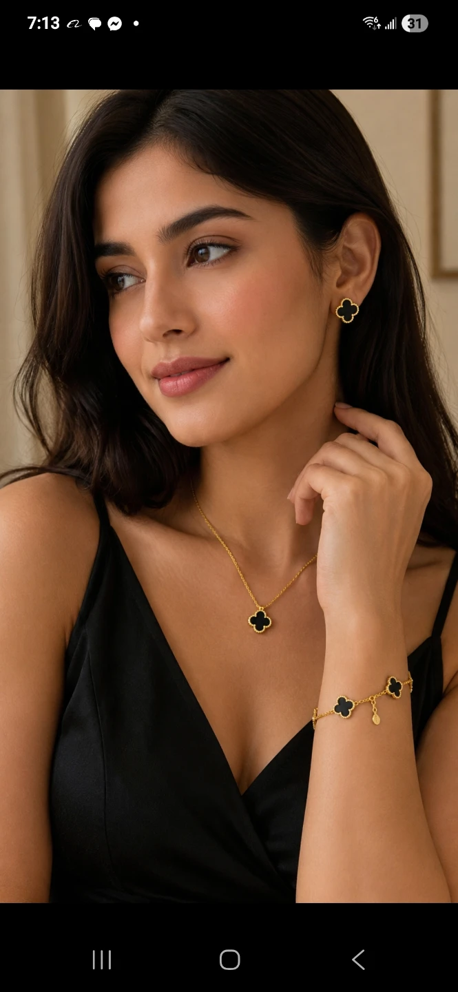 18K gold-plated Jewelry set - photo 3
