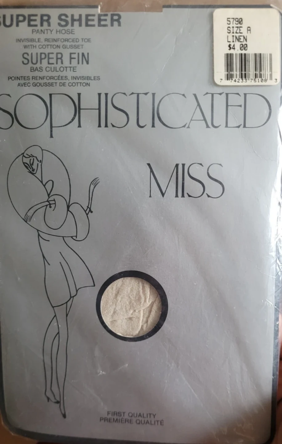 Sophisticated Miss Super Sheer Panty Hose - Size A