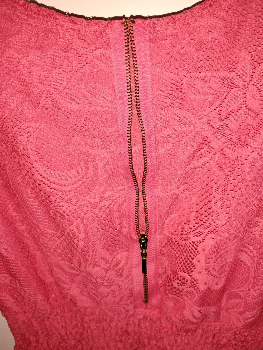 Nisan Pink Lace Dress, European Size 38 - photo 4