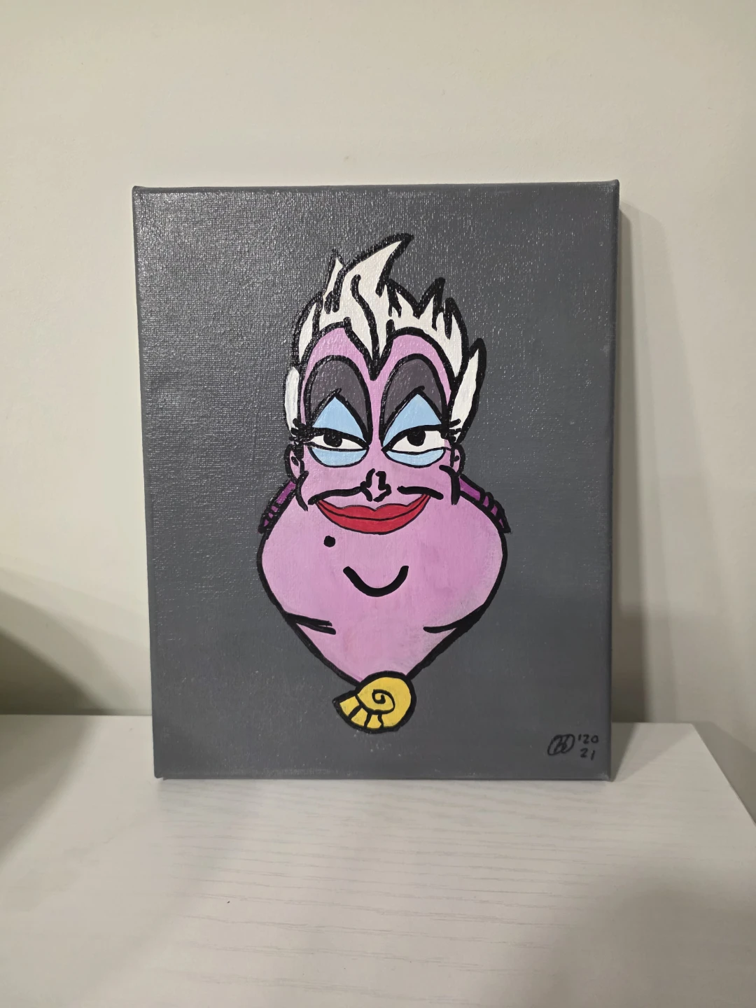 Hand-painted Ursula Canvas Art