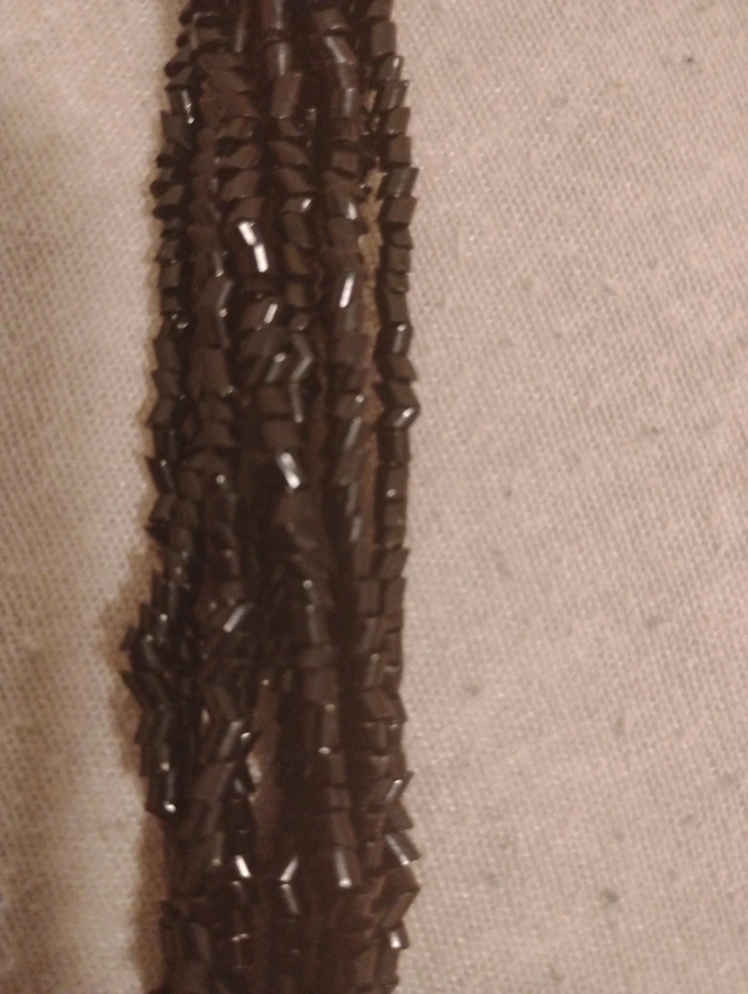 Multi-strand dark beaded necklace - photo 2