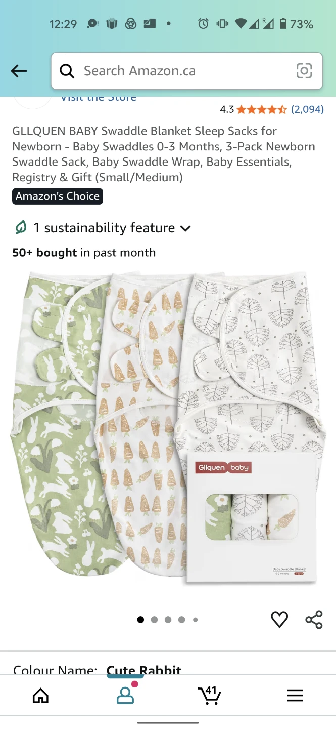 Baby Swaddle - 0-3 Months - photo 5