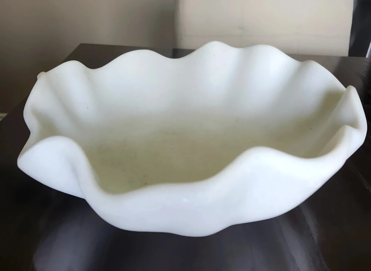 White Ruffled Decorative Bowl - photo 2