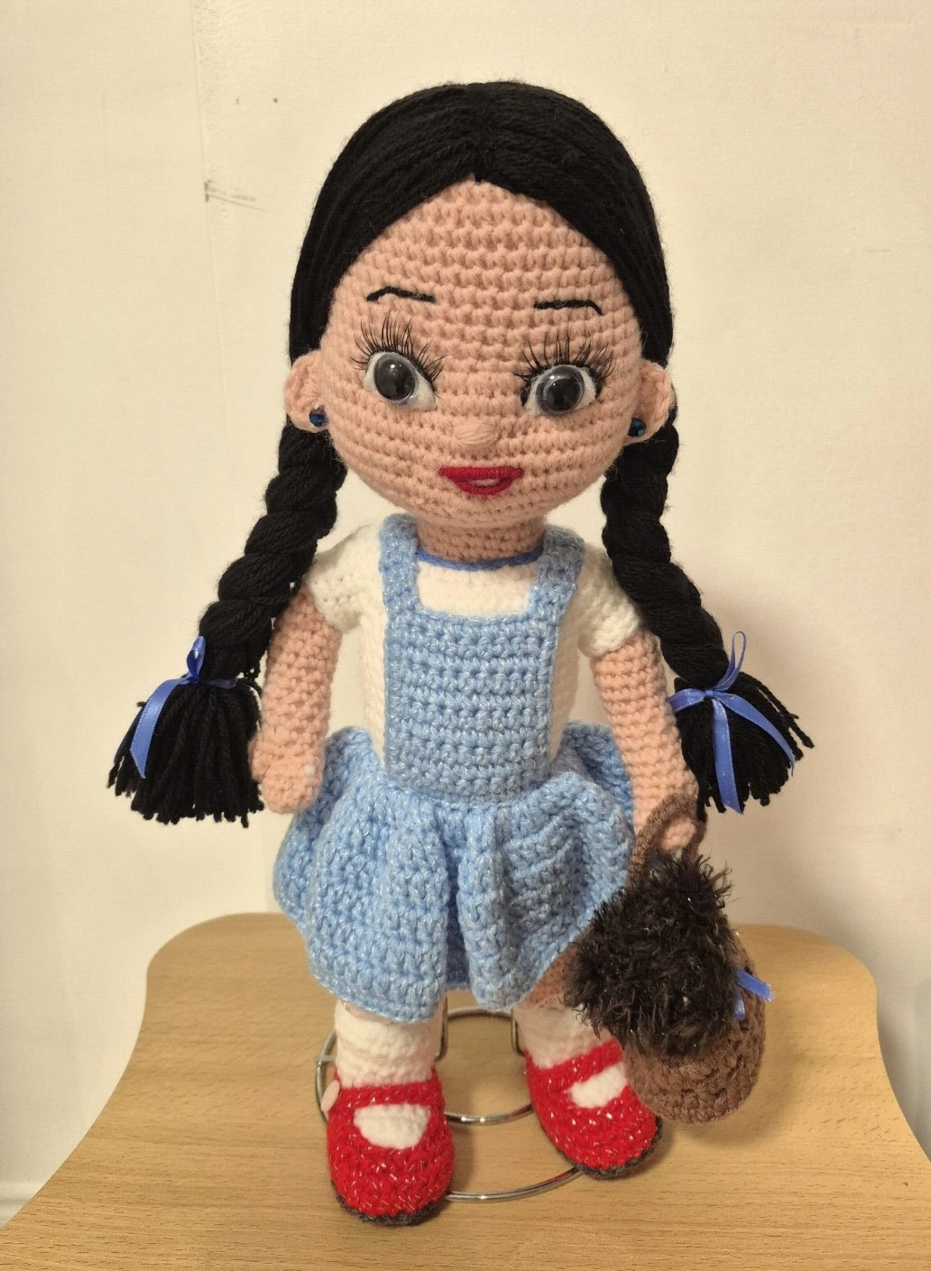 Handmade Crocheted Dorothy Doll with Toto
