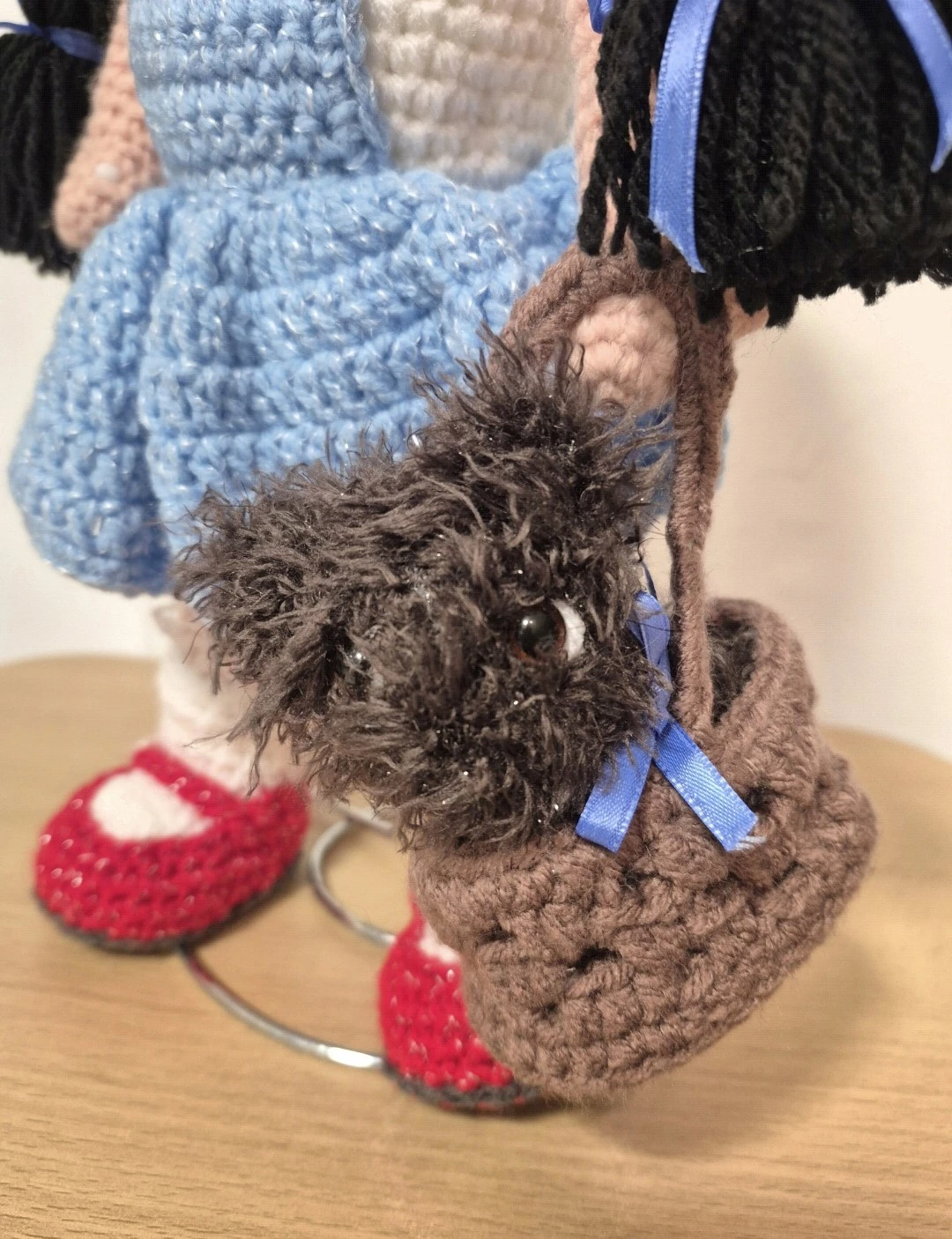 Handmade Crocheted Dorothy Doll with Toto - photo 3