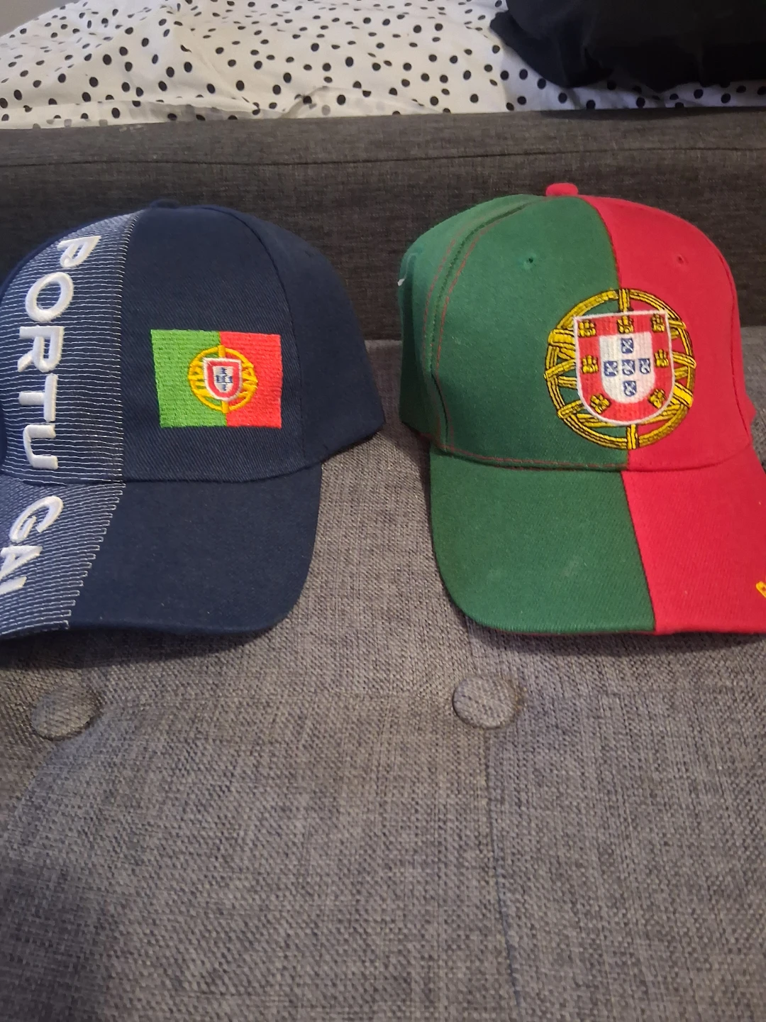 Portugal Flag Baseball Caps (2) - Blue & Red/Green - photo 2