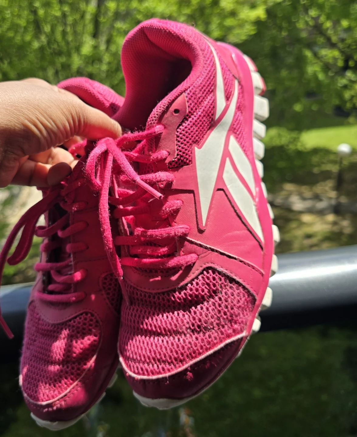 Reebok Pink Running Shoes with Breast Cancer Ribbon - photo 3