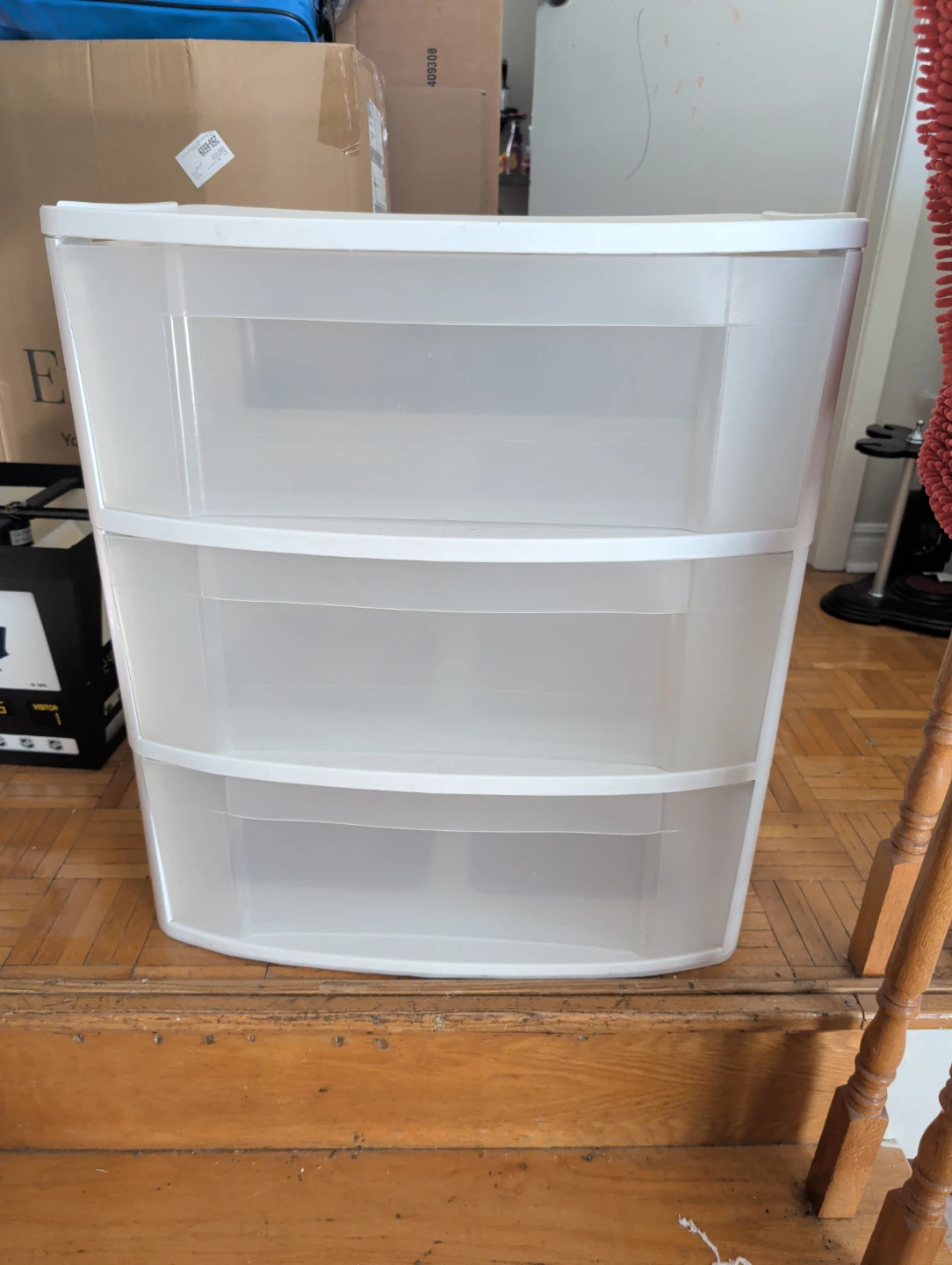 Sterilite 3 Drawer Plastic Organizer Cart