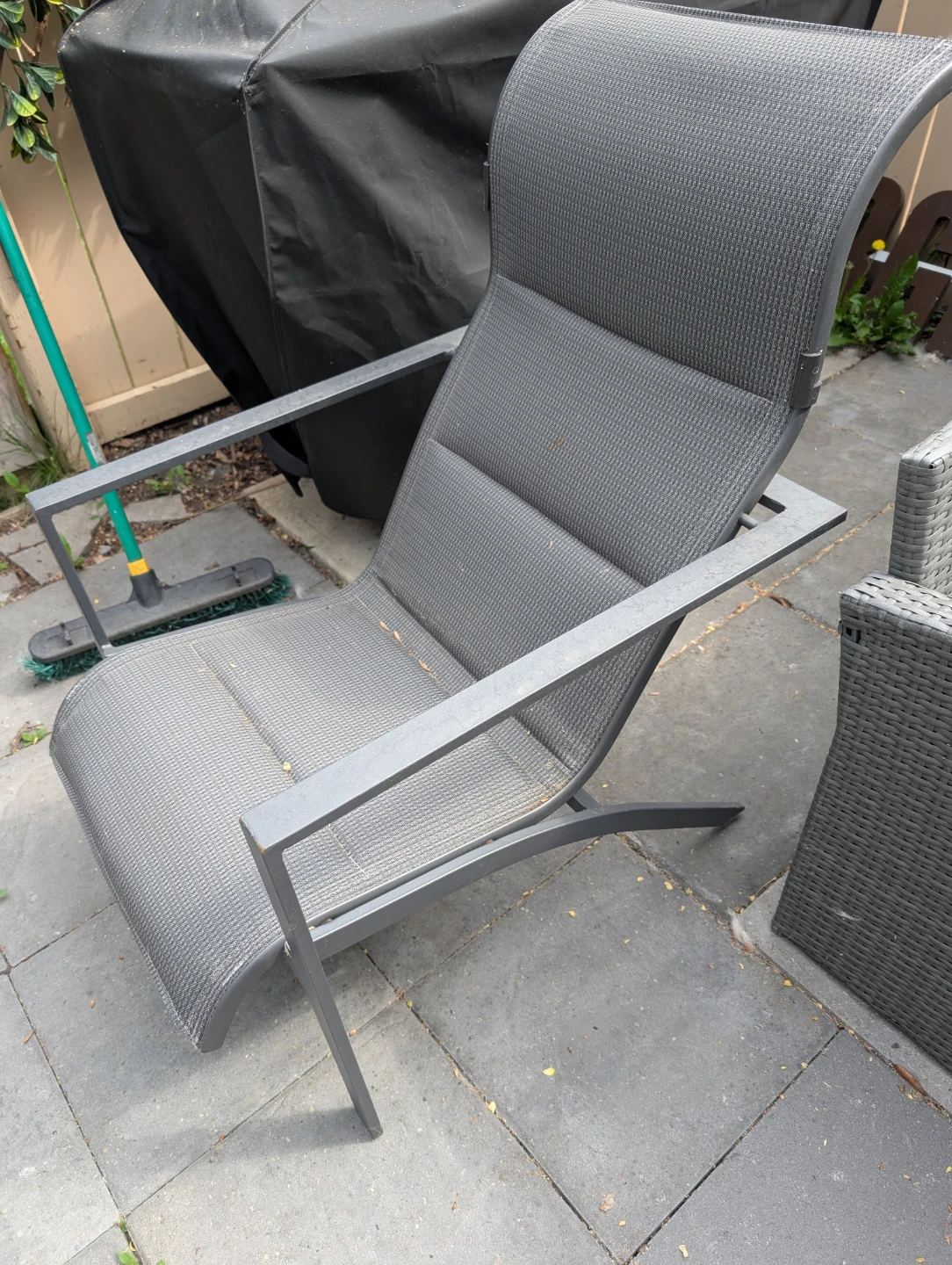 Canvas Outdoor Lounge Chair - photo 2