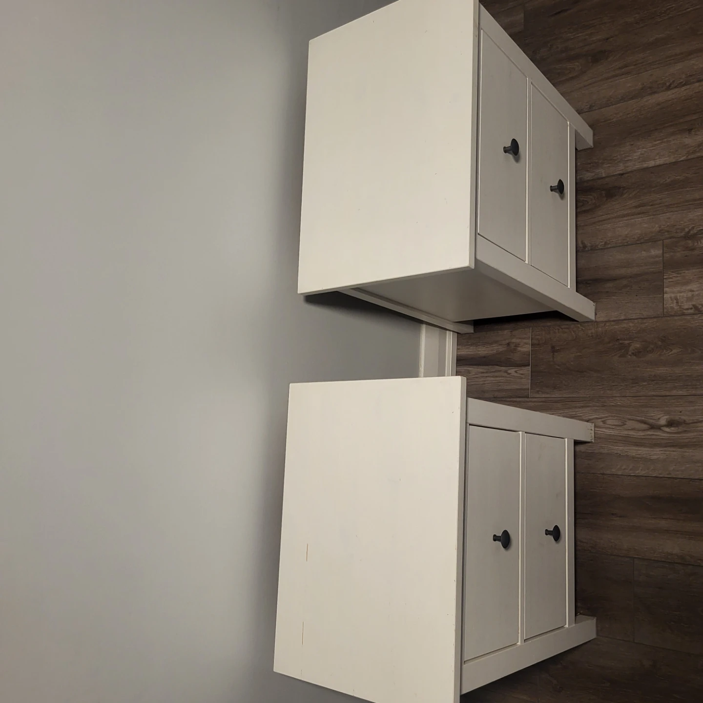White 2-Drawer Nightstand - photo 3