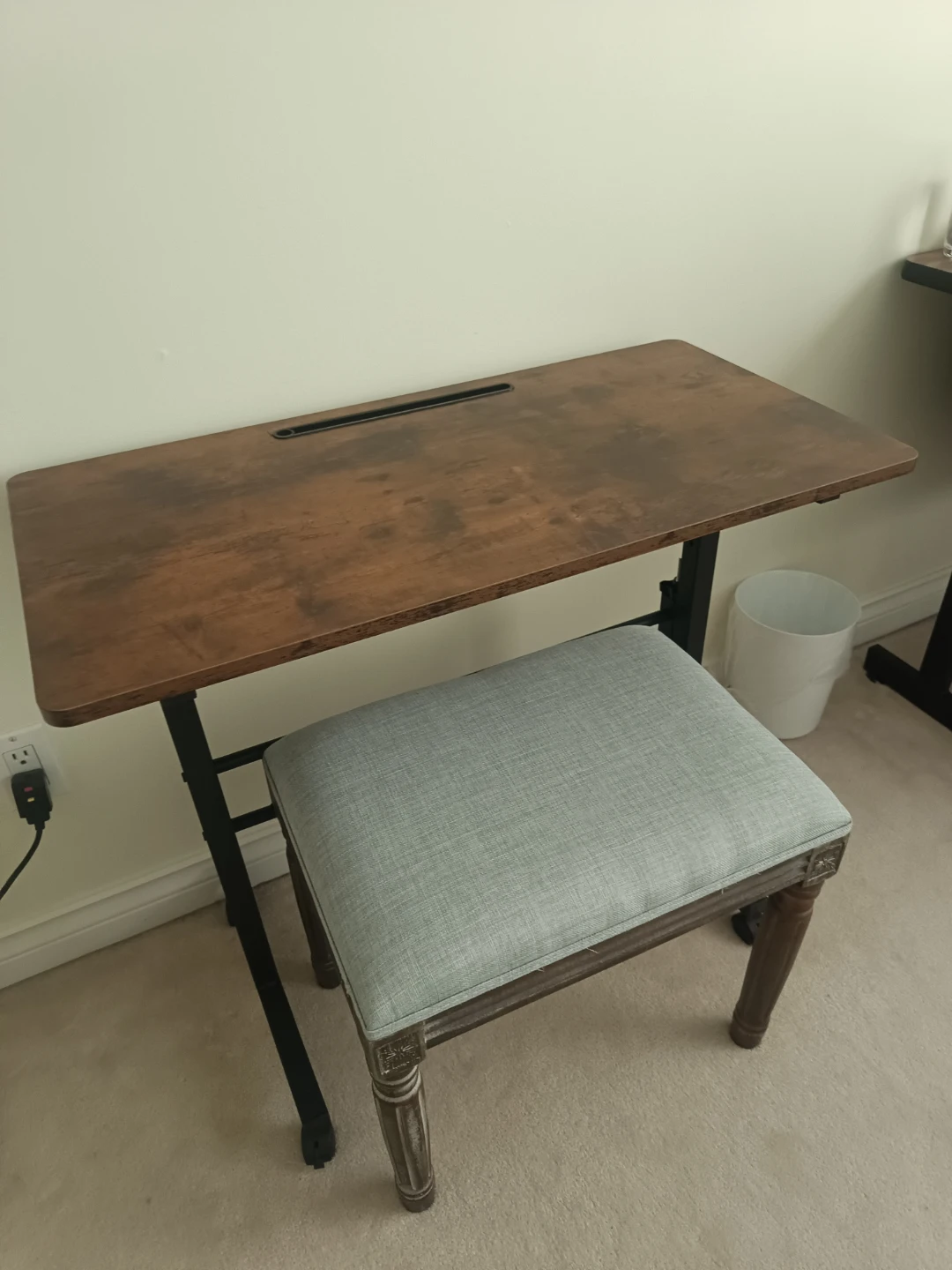 Adjustable Height Desk with Stool - photo 2