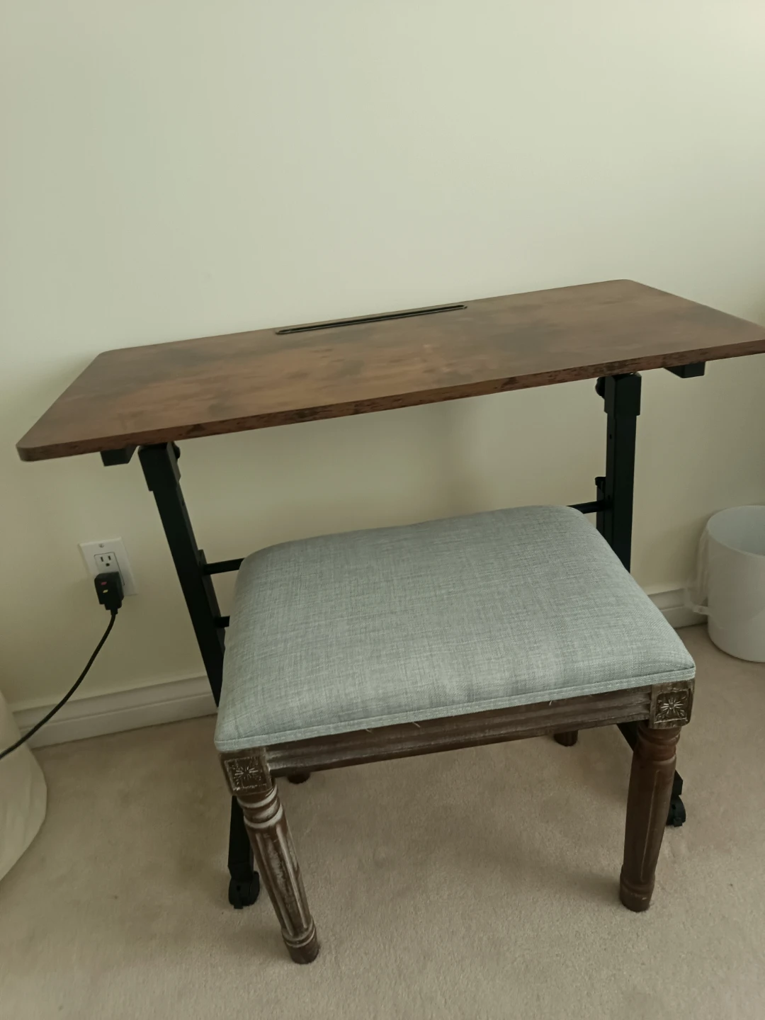 Adjustable Height Desk with Stool - photo 3