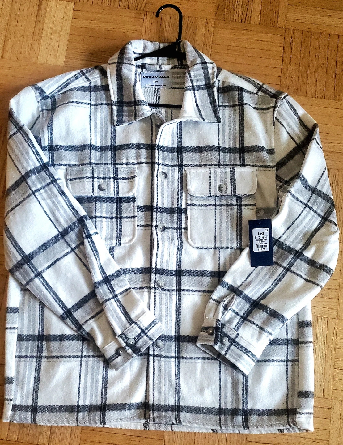 Urban Man Plaid Shirt L/G