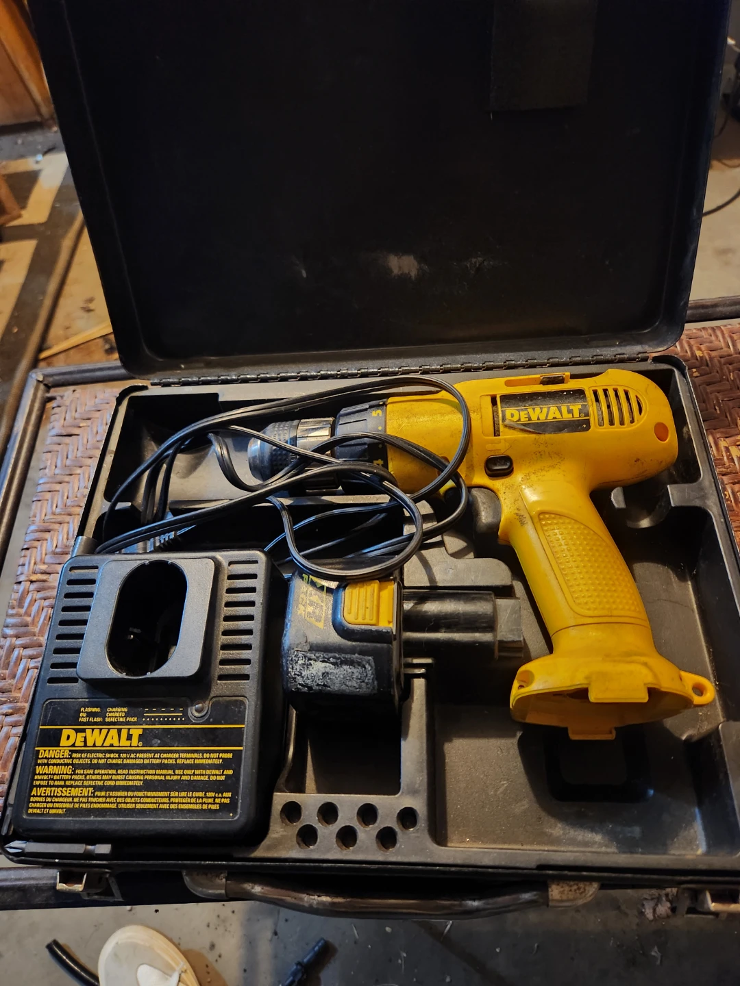 DeWalt Cordless Drill with Charger and Case
