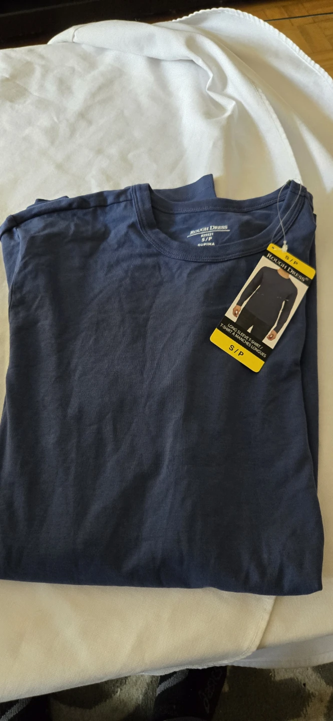 Rough Dress Long Sleeve T-Shirt Navy S/P