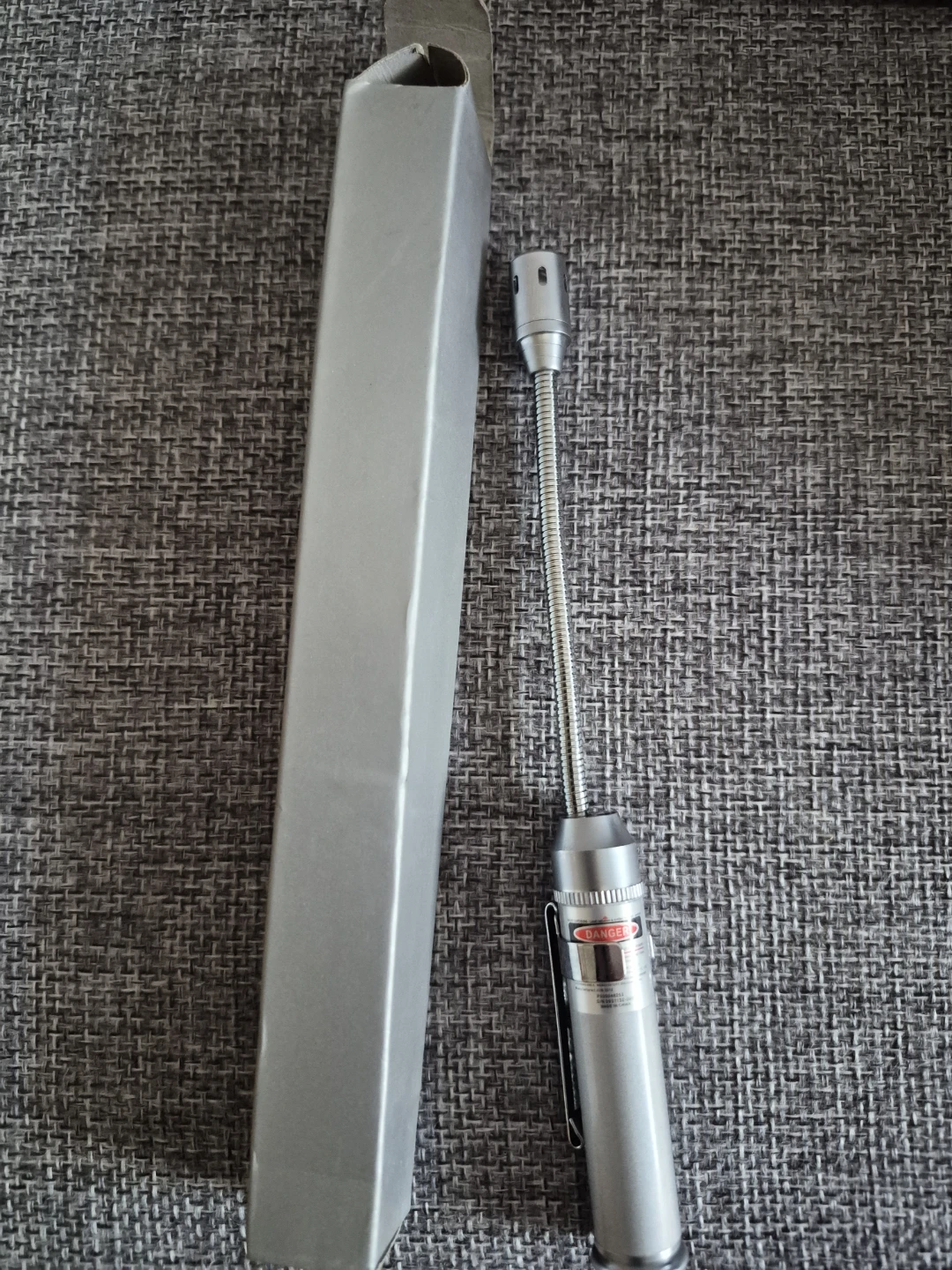 Gooseneck LED Flashlight with Laser Pointer