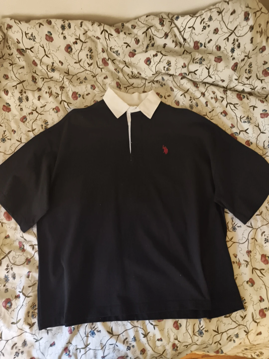 Vintage U.S. Polo Black Rugby Shirt - Size S fits m