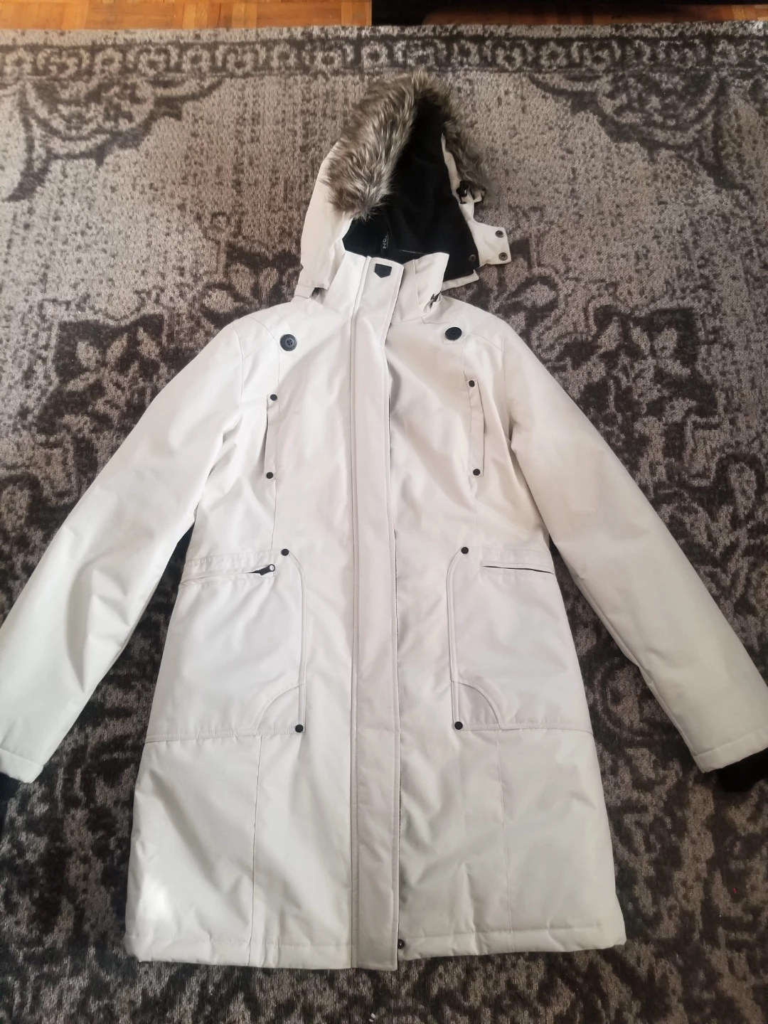 Noize Weather Guard White Parka Jacket