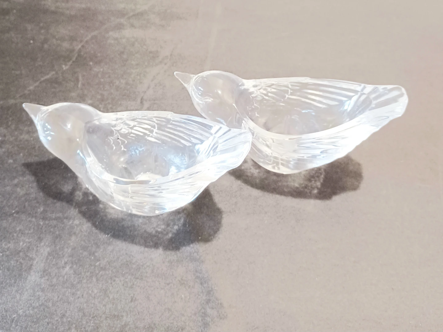 Vtg Authentic Cristal D'Arques Bird Figurine Candle Holders - photo 2