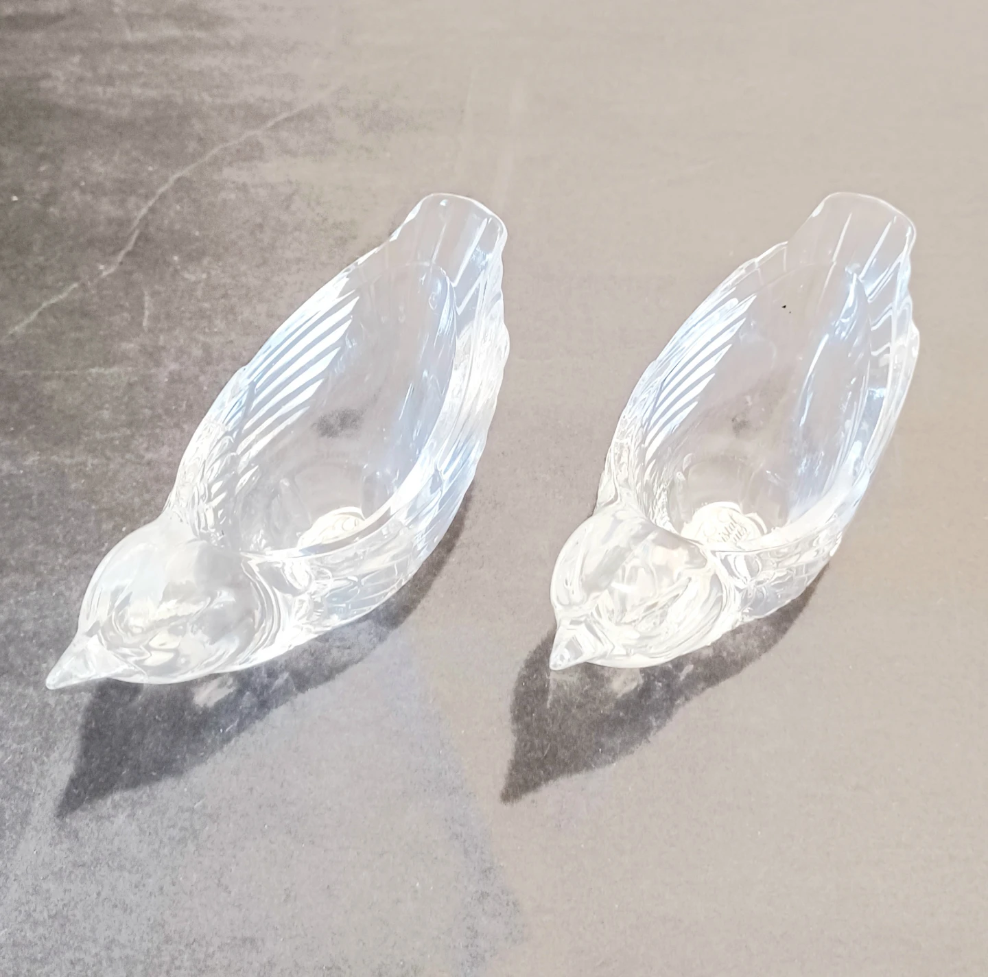 Vtg Authentic Cristal D'Arques Bird Figurine Candle Holders - photo 3