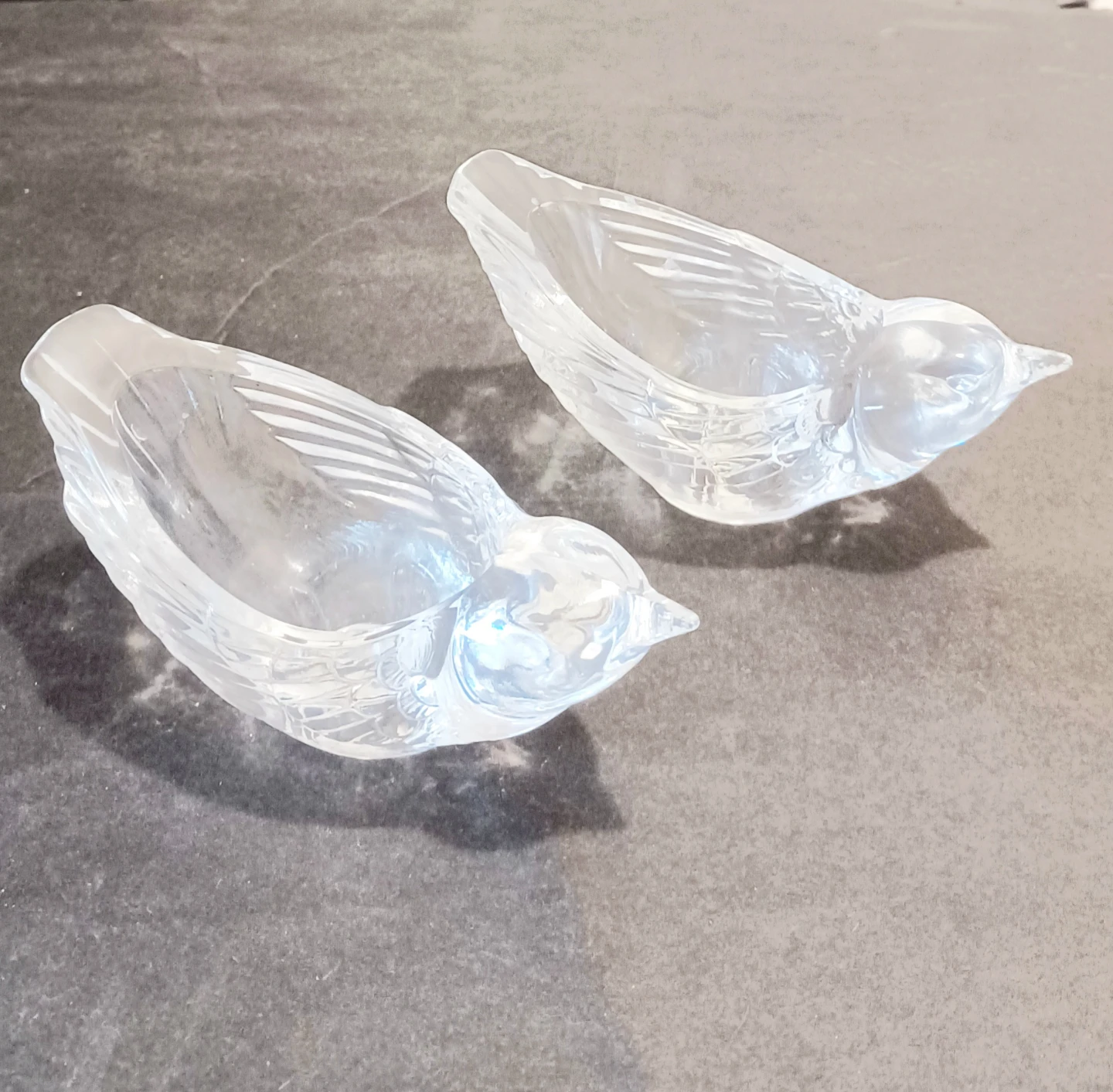 Vtg Authentic Cristal D'Arques Bird Figurine Candle Holders - photo 4