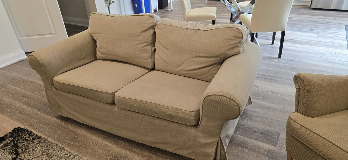 IKea Tan Loveseat Sofa
