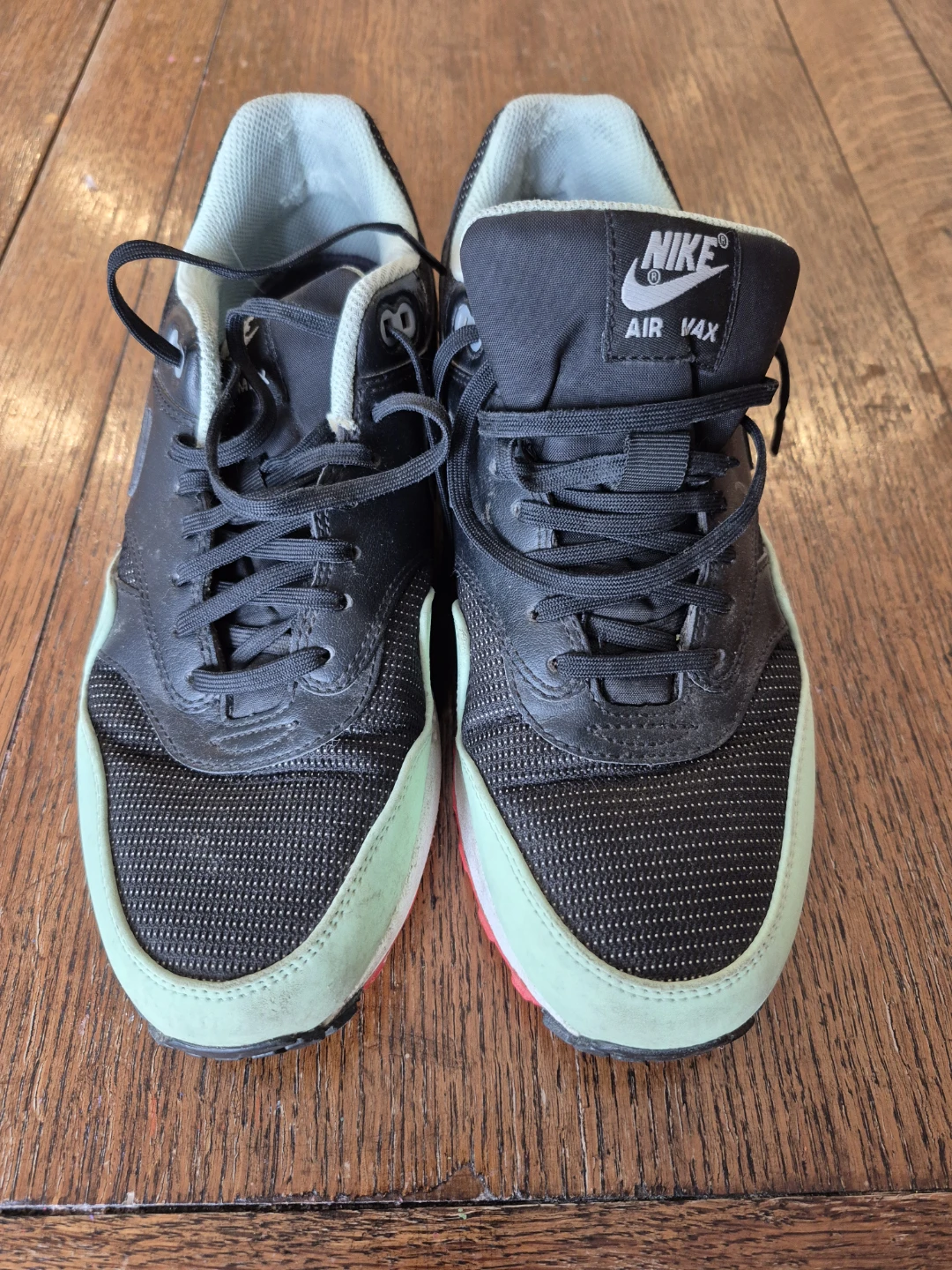 Nike Air Max 1 Sneakers - Black/Mint Green - photo 3